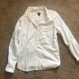 J CREW White Oxford shirt